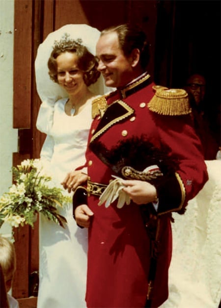 Boda de la princesa María Luisa y el conde Rudi en 1971