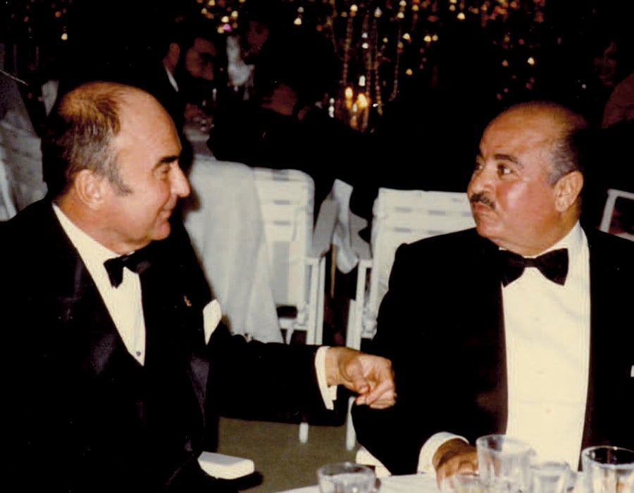 El príncipe Johannes von Thurn und Taxis y Adnan Kashoggi