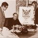 Monsignor Rodrigo Bocanegra signing the construction contract of the Marbella Organ, ORGANO DEL SOL MAYOR, on December 29, 1971