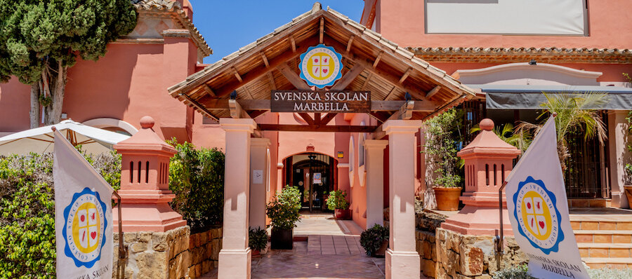 Entrance to Svenska Skolan Marbella, one of the International Schools in Marbella
