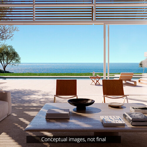 Een visuele interpretatie van het mogelijke ontwerp van de woningen in het Four Seasons Marbella Resort