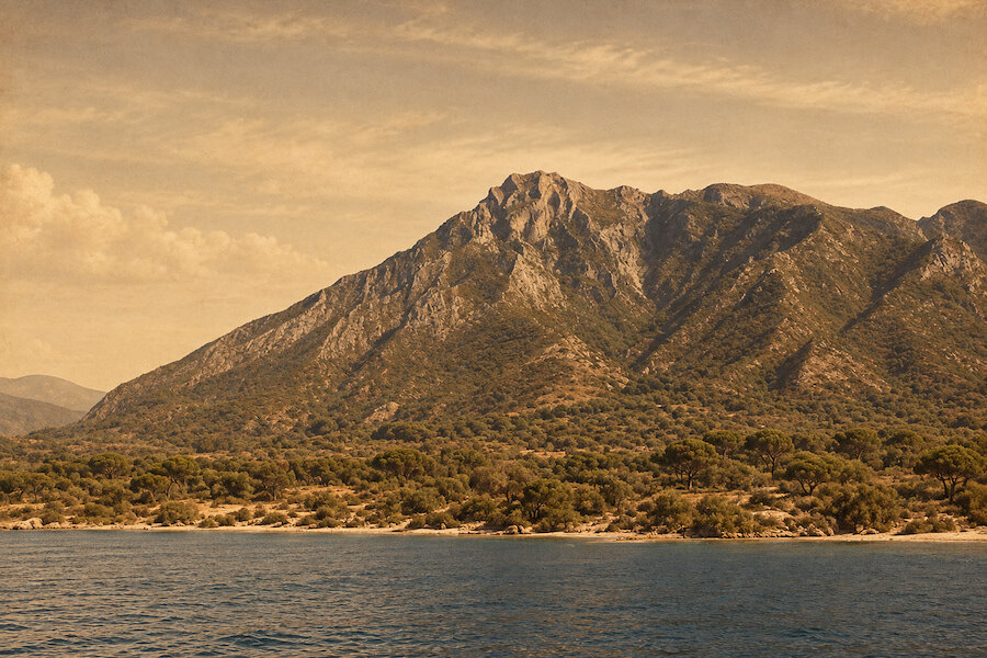 La montaña de La Concha sobre el agua, un escenario natural de la historia de Marbella.