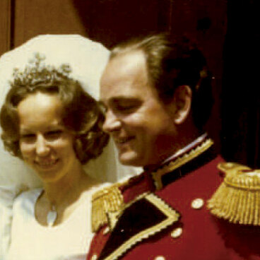 Wedding of Princess Marie Louise and Count Rudi in 1971