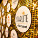 A golden sponsor wall at Starlite Marbella 2026 displaying the Starlite Occident logo and partner branding.