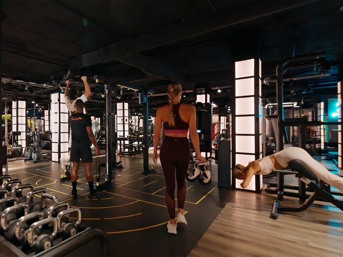 Spacious training area in one of the best gyms in Marbella