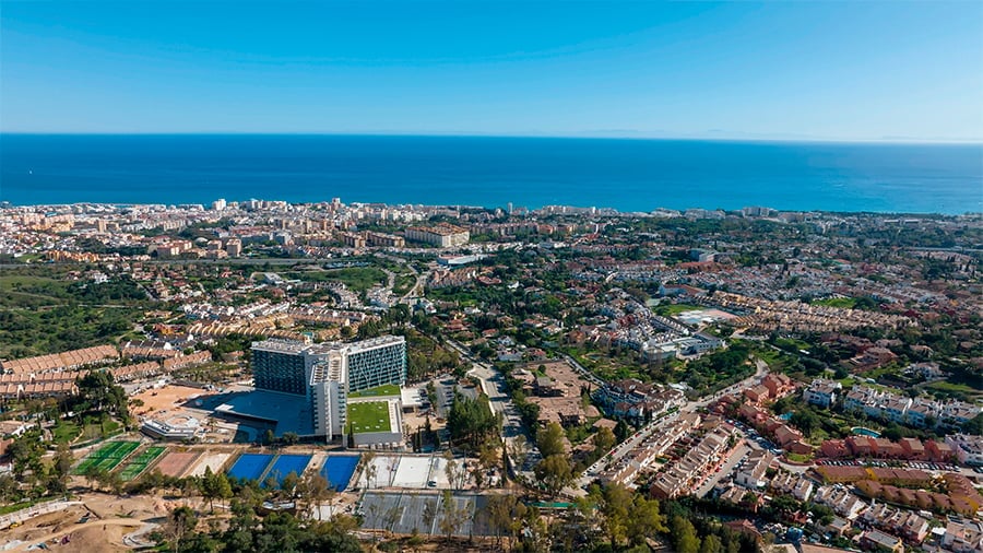 View of Marbella city