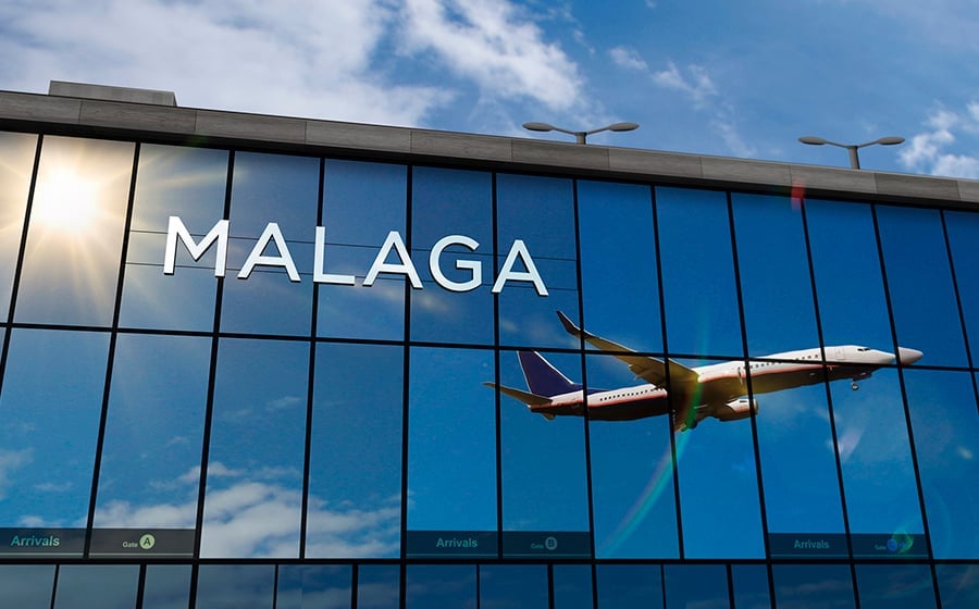 Malaga airport gained more passengers than the previous year