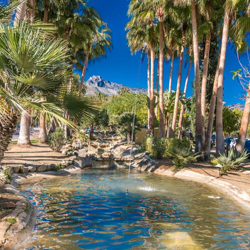 Gardens in Marina Puente Romano