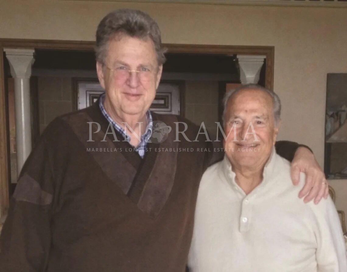 Chris with old friend, pioneer developer since 1960, Leo Shriqui.