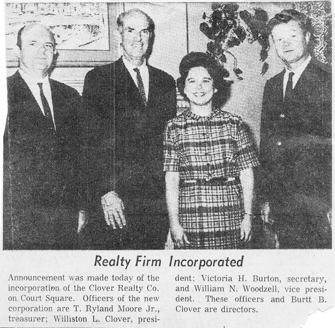 1961 Clover Realty Co. en los años 60