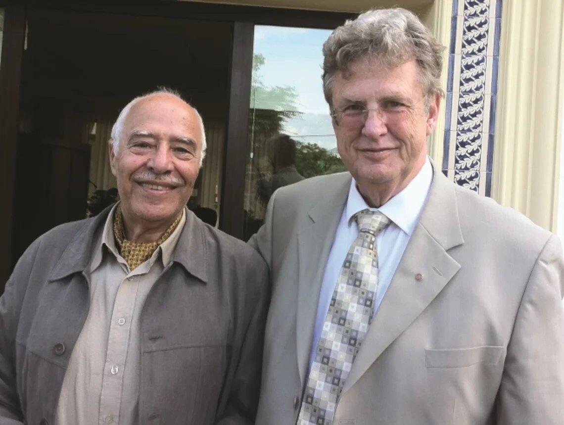 Chris with old friend ambassador M. Bashir Kurdi.