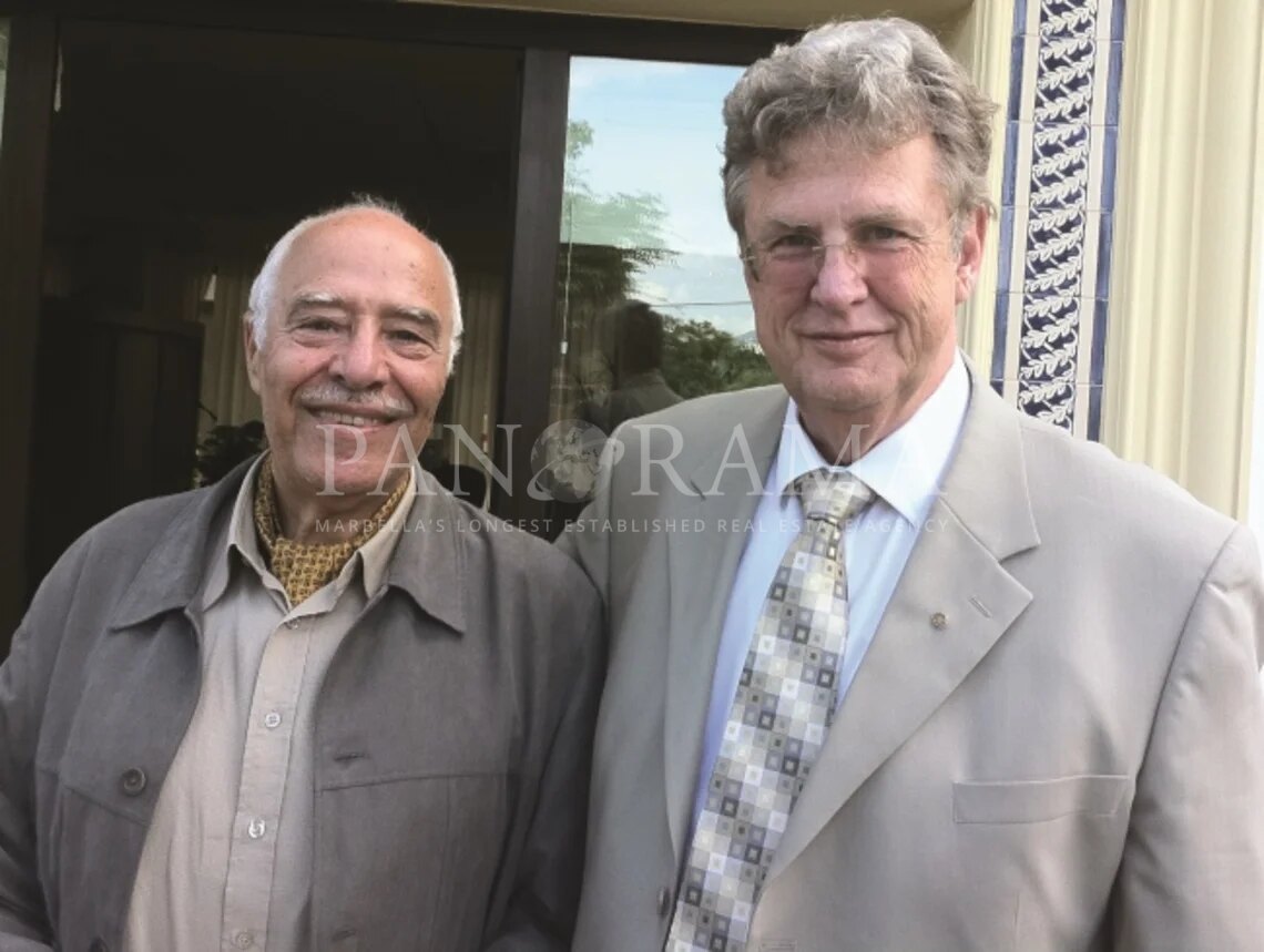 Chris with old friend ambassador M. Bashir Kurdi.