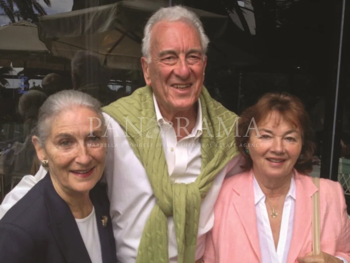 Jacqui & John Green with Jovita, Chris’s second wife, recently.