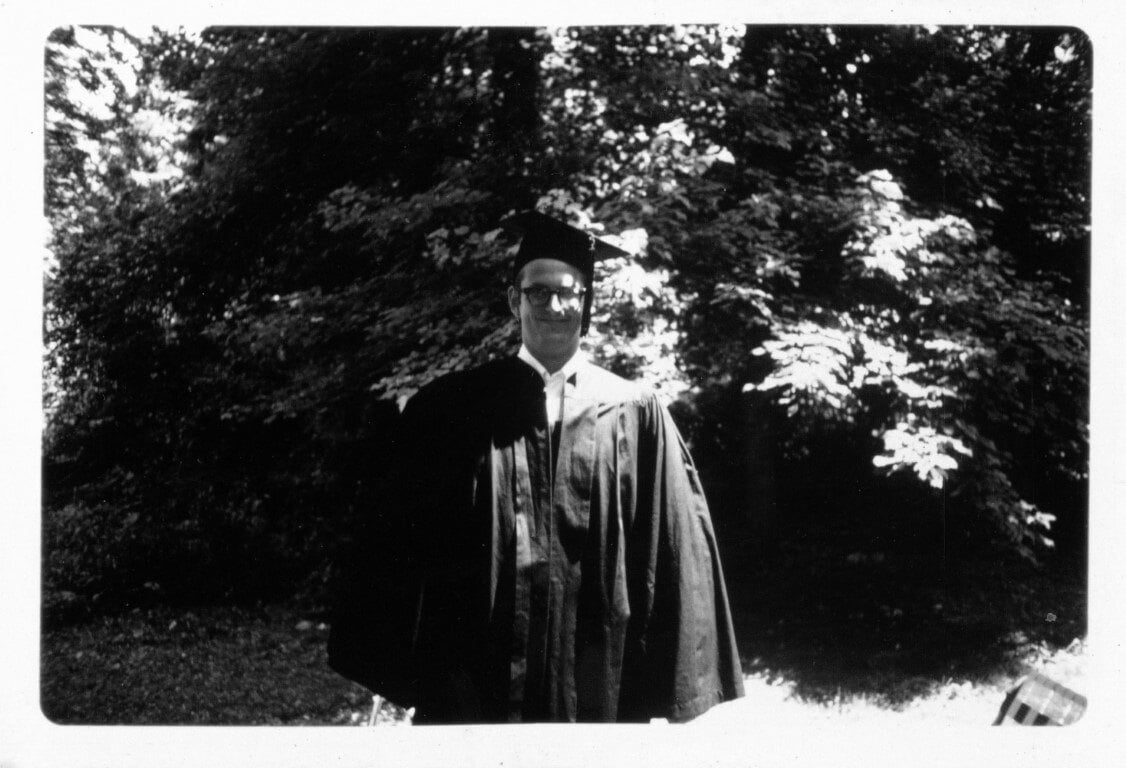 1969 Chris Graduación en la Universidad de Virginia