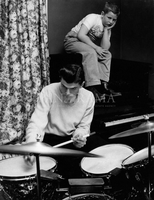 Chris en zijn grote broer Bill in 1959