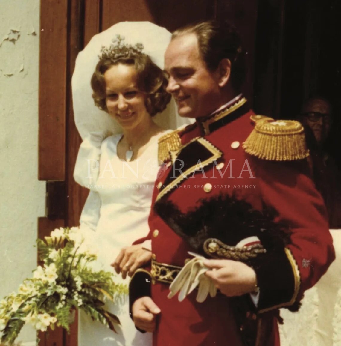 Wedding of Princess Marie Louise & Count Rudi von Schönburg, 1971.