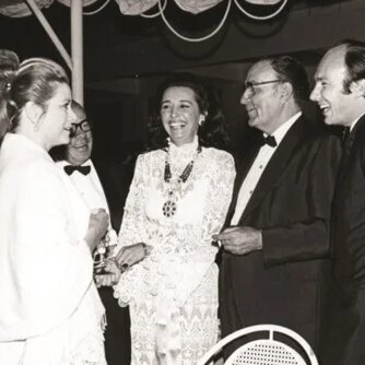 Grace Kelly, Prince Rainier & Jose Banús at the inauguration of Puerto Banús