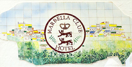 Enseigne du Marbella Club, 1954.