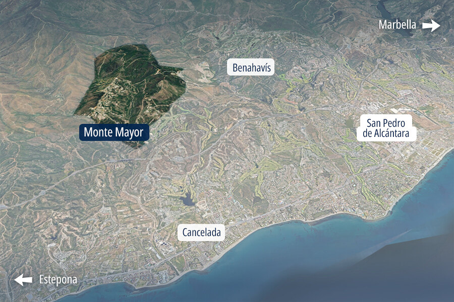 Monte Mayor Location Map