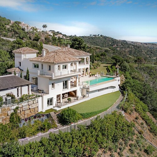 Erstaunliche Aussicht auf die Natur von dieser Villa in Monte Mayor, Benahavís