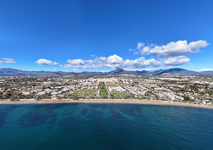 San Pedro de Alcántara aerial view