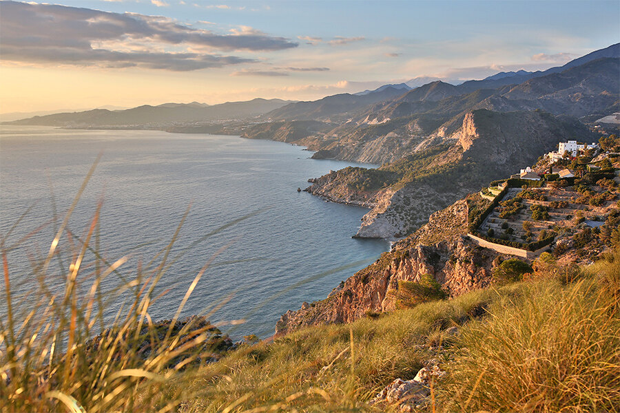 Cliffs in Maro. Cerro Gordo Natural Park