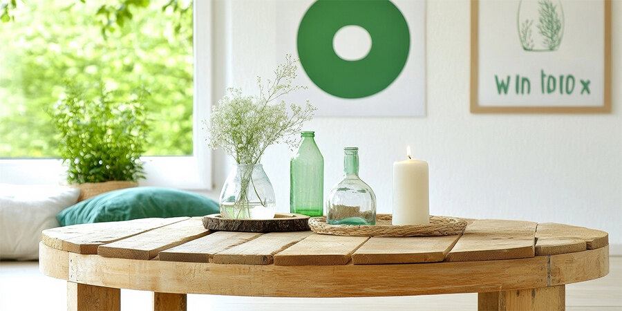 Upcycled wooden coffee table