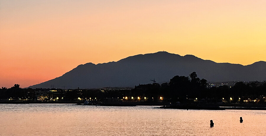 Marbella at sunset