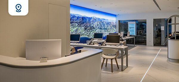 Our renovated sales office next to the Nobu hotel reception in Puente Romano