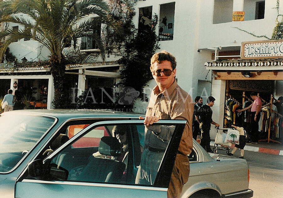 Christopher Clover à Puerto Banús, 1982