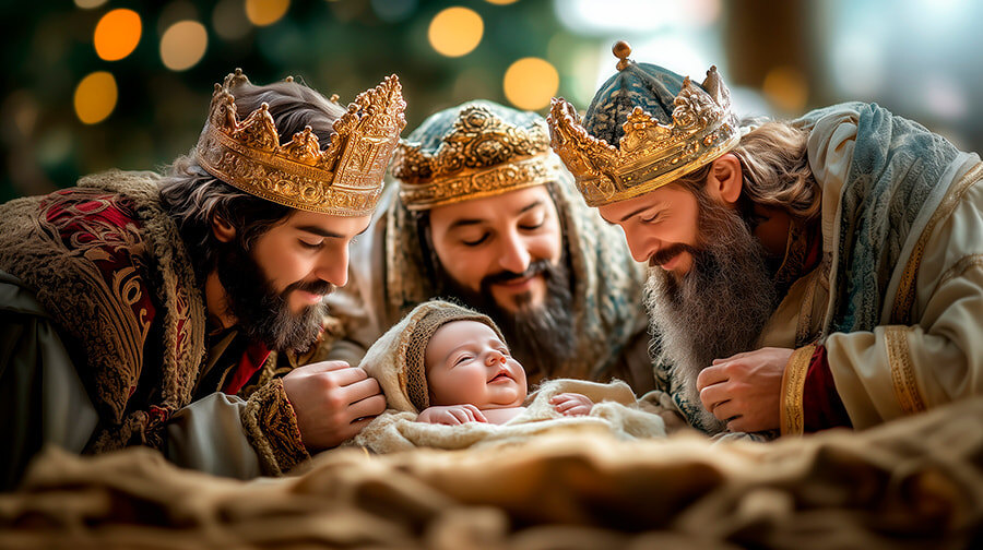 The Three Kings and Christ child