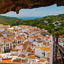 View of the town of Ojén from the Cave of the Columns