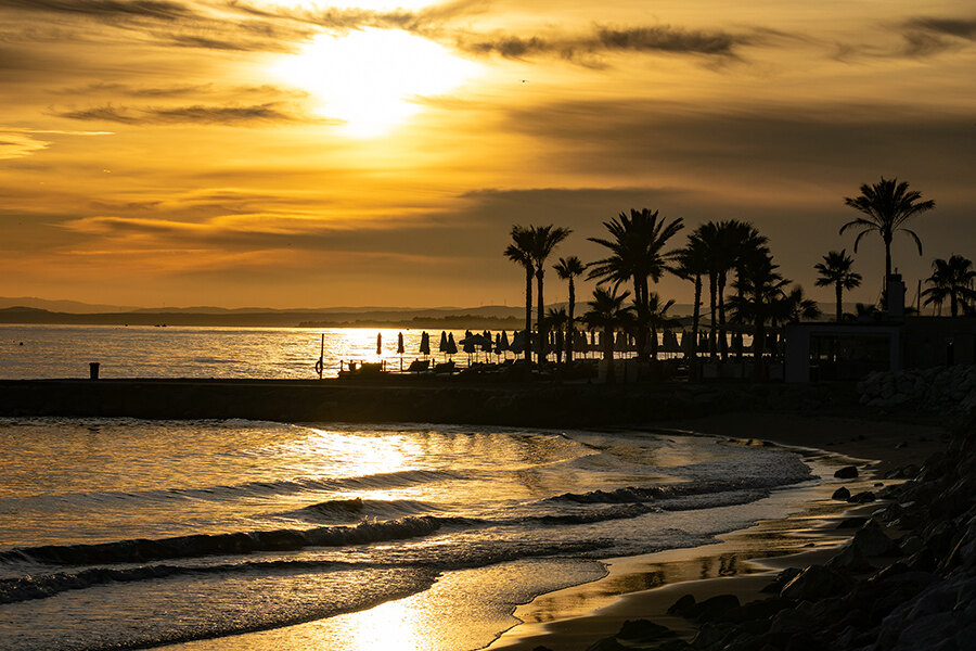 Vue sur la plage de Marbella