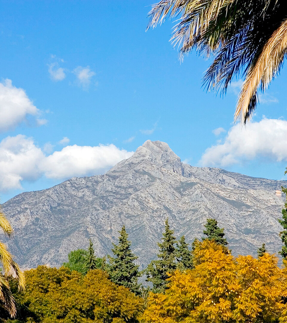 Sierra Blanca: Marbella’s most exclusive residential enclave. Panoramic view of the Concha mountain