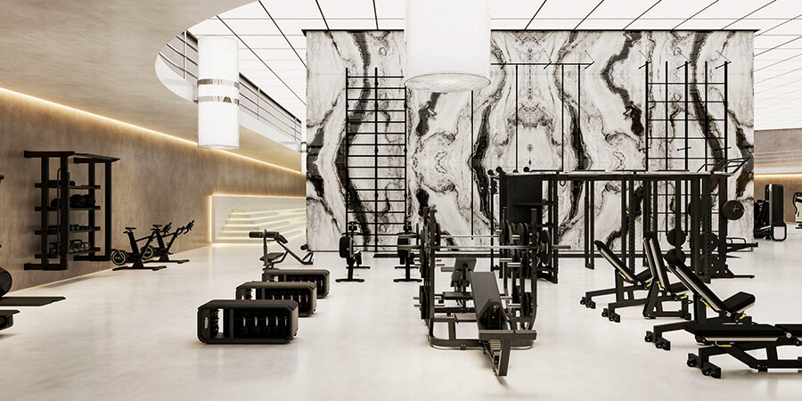 Gimnasium facilities at Design Hills Marbella by Dolce & Gabbana