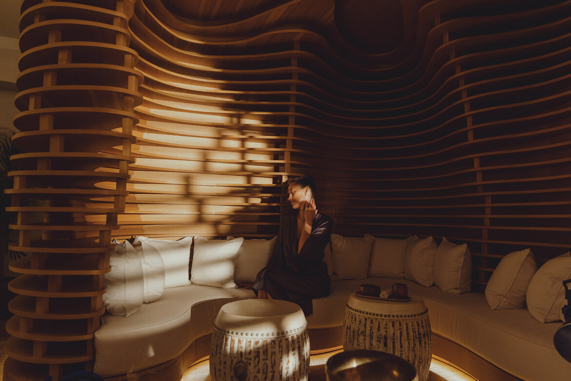 The interiors of the spa reflect Andalucia and are comprised of natural materials