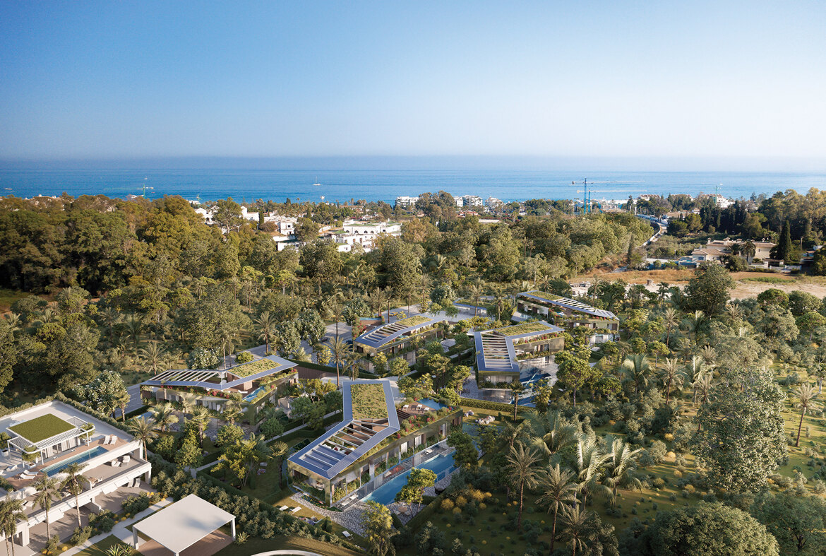 The Karl Lagerfeld villas surrounded by greenery in Nueva Andalucía