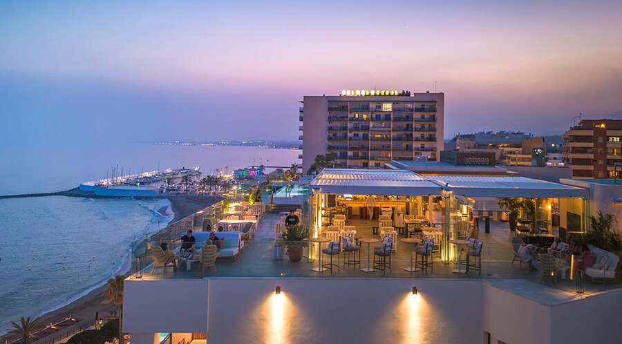 Stunning views from the Edge by Paco Pérez at the El Fuerte Hotel in Marbella