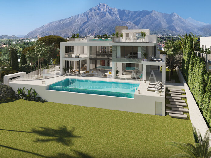 Turn key project of two villas la in an unbeatable location in the most prestigious area of Marbella's Golden Mile