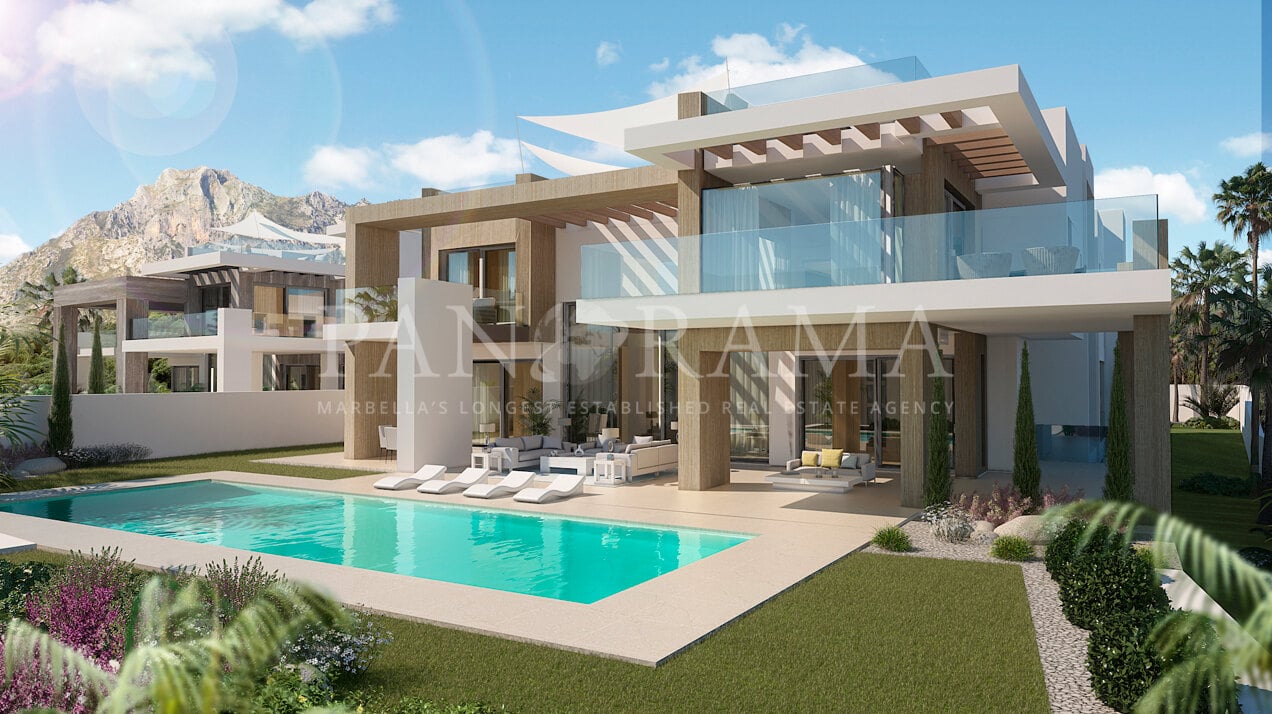 Project voor twee villa's op een onovertroffen locatie in het meest prestigieuze gebied van de Golden Mile in Marbella