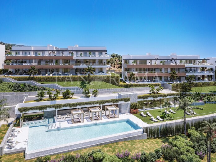 Gloednieuw appartement in een rustige urbanisatie in Altos de los Monteros
