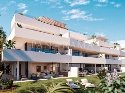 Gloednieuw duplex penthouse appartement met uitzicht op zee in Estepona