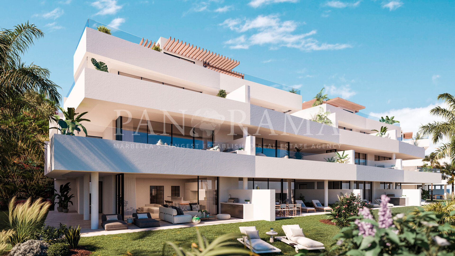 Gloednieuw duplex penthouse appartement met uitzicht op zee in Estepona