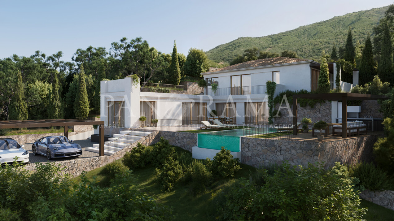 Project of 14 villas in Elviria with timeless character of Mediterranean architecture