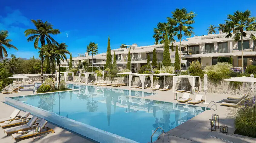 Nuevo proyecto de apartamentos y villas adosadas en Marbella Este