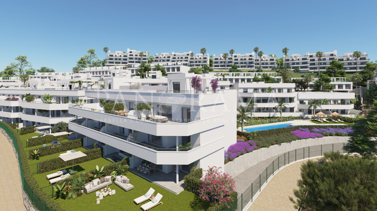 New project of contemporary apartments with sea and mountain views in Los Flamingos