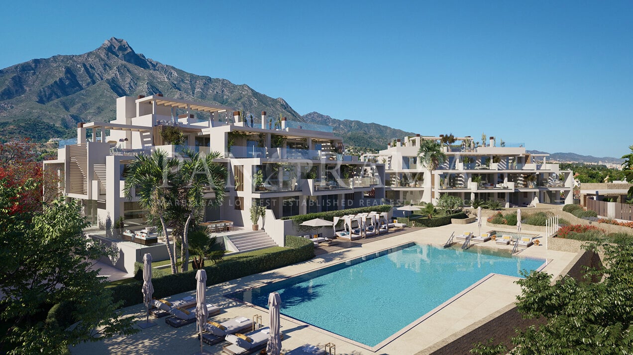 Nuevo proyecto de 28 apartamentos y áticos ultramodernos en la Milla de Oro de Marbella