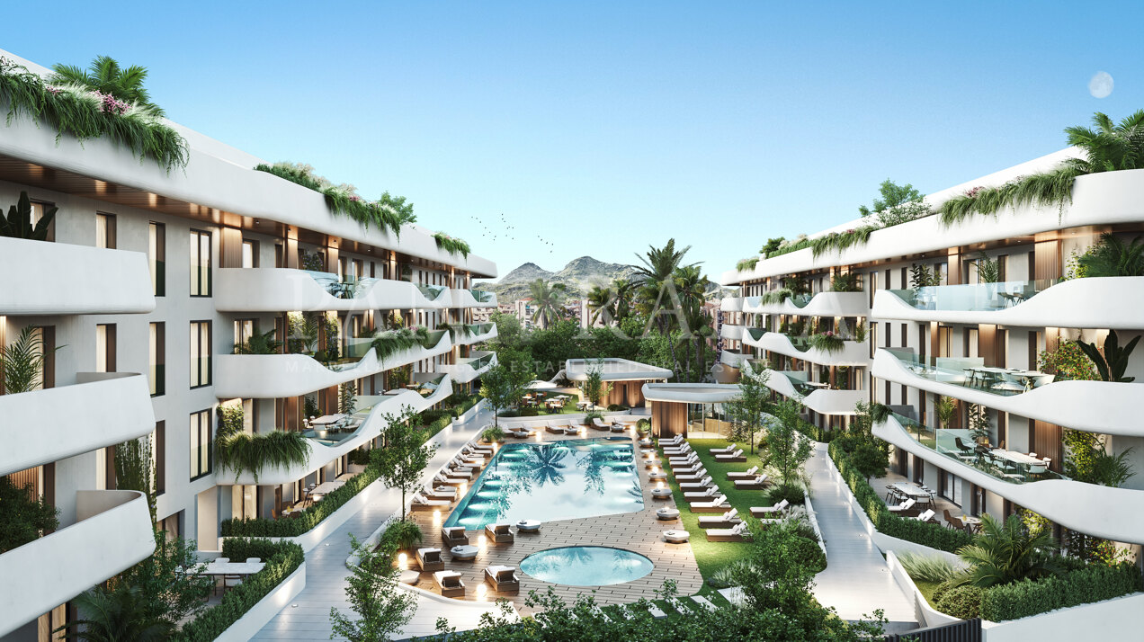 New project of apartments near the beach and town in San Pedro, Marbella