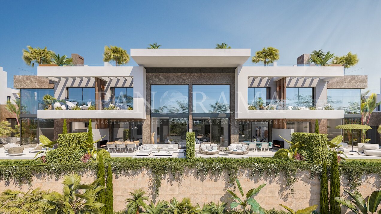 Vues panoramiques sur la mer et sécurité 24h/24 dans un quartier résidentiel à 5 minutes du centre de Marbella