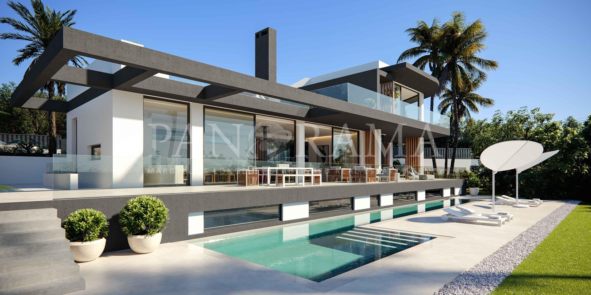 Villa exclusiva llave en mano con impresionantes vistas al mar en Lomas del Marbella Club